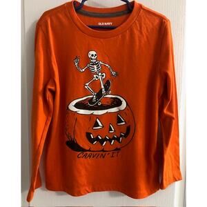 Old Navy Girl's Halloween Shirt - Long Sleeves - Size S (6/7)